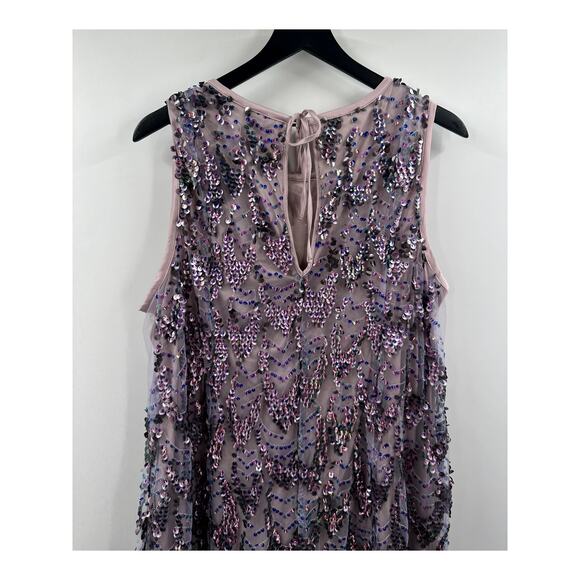 Torrid Purple Mini Sequin Shift Dress Size 0 LARGE - Picture 8 of 10